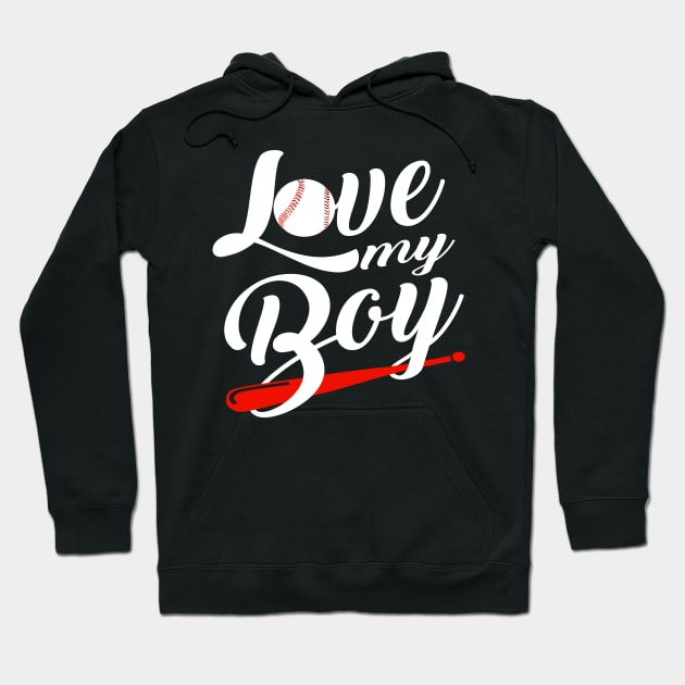 'I Love My Boys' Amazing Baseball Mom Gift Hoodie by ourwackyhome